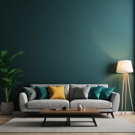 Prompt: Living room background 
