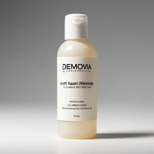 Prompt: A hyper-realistic studio shot of a 100 mL Dermovia Kalmerende Lichaam bottle, centered on a seamless white background with even diffused lighting and soft natural shadows. The packaging is rendered faithfully with the Dermovia logo prominent and the product name in modern sans-serif. 1024×1024, ultra-high detail.