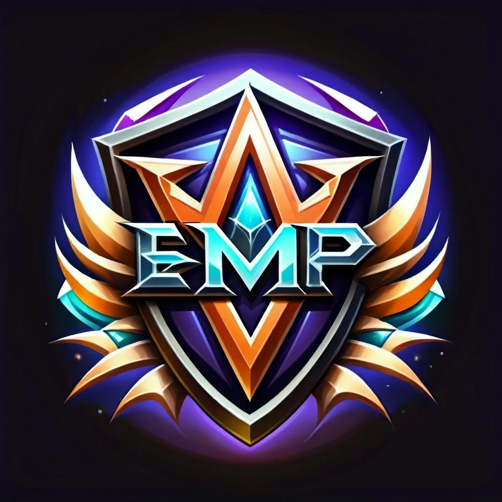 Prompt: create an esport gaming logo using the EMP letters which are very detailed and clear with a futuristic and cool style for an MMORPG team