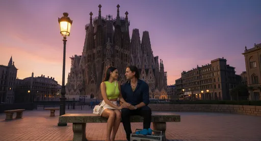 Prompt: Turn this image into a 16:9 wide screen image