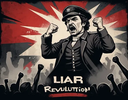 Prompt: "Viva la Revolution!" is a powerful phrase that has been used throughout history to rally people in support of a cause. It evokes images of overthrowing a repressive regime and establishing a new social order.