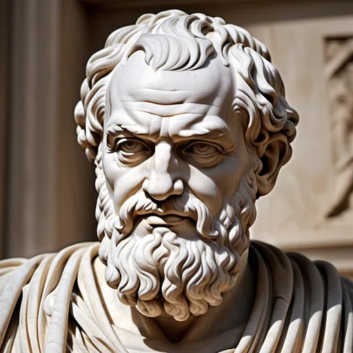 Prompt: Greek philosopher on success