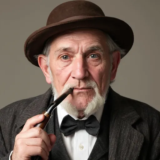 Prompt: make me an old man with a pipe
