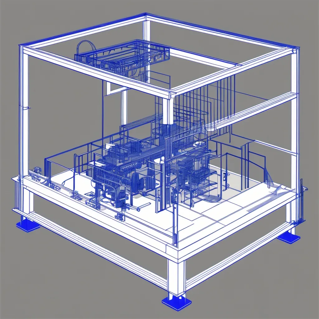 Prompt: A detailed CAD drawing of Audio visual riser diagram