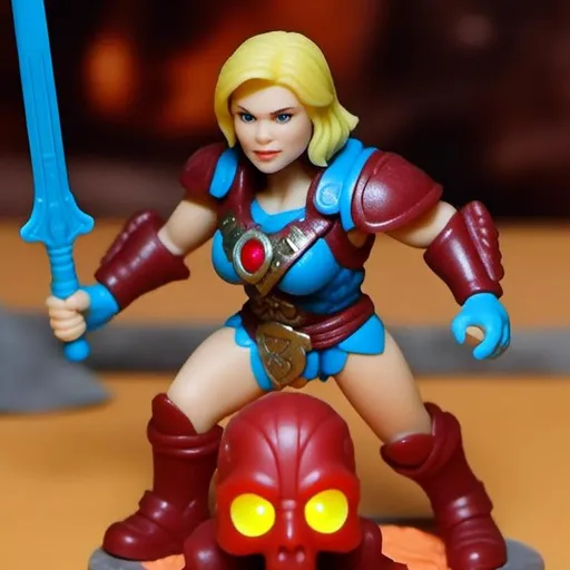 Prompt: <mymodel> A Masters of the Universe style action figure