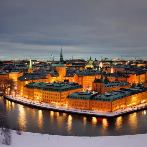 Prompt: jul i Stockholm




