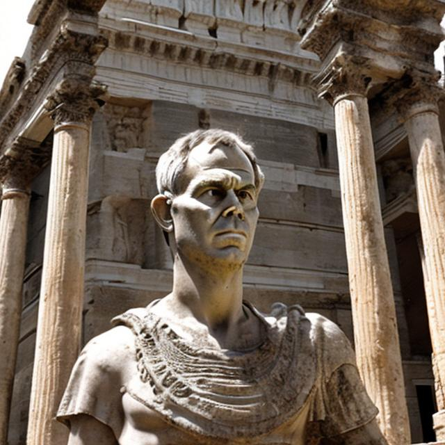 Prompt: Tony Blair in ancient rome