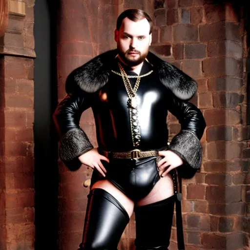 Prompt: Gay club Henry VIII leather 
