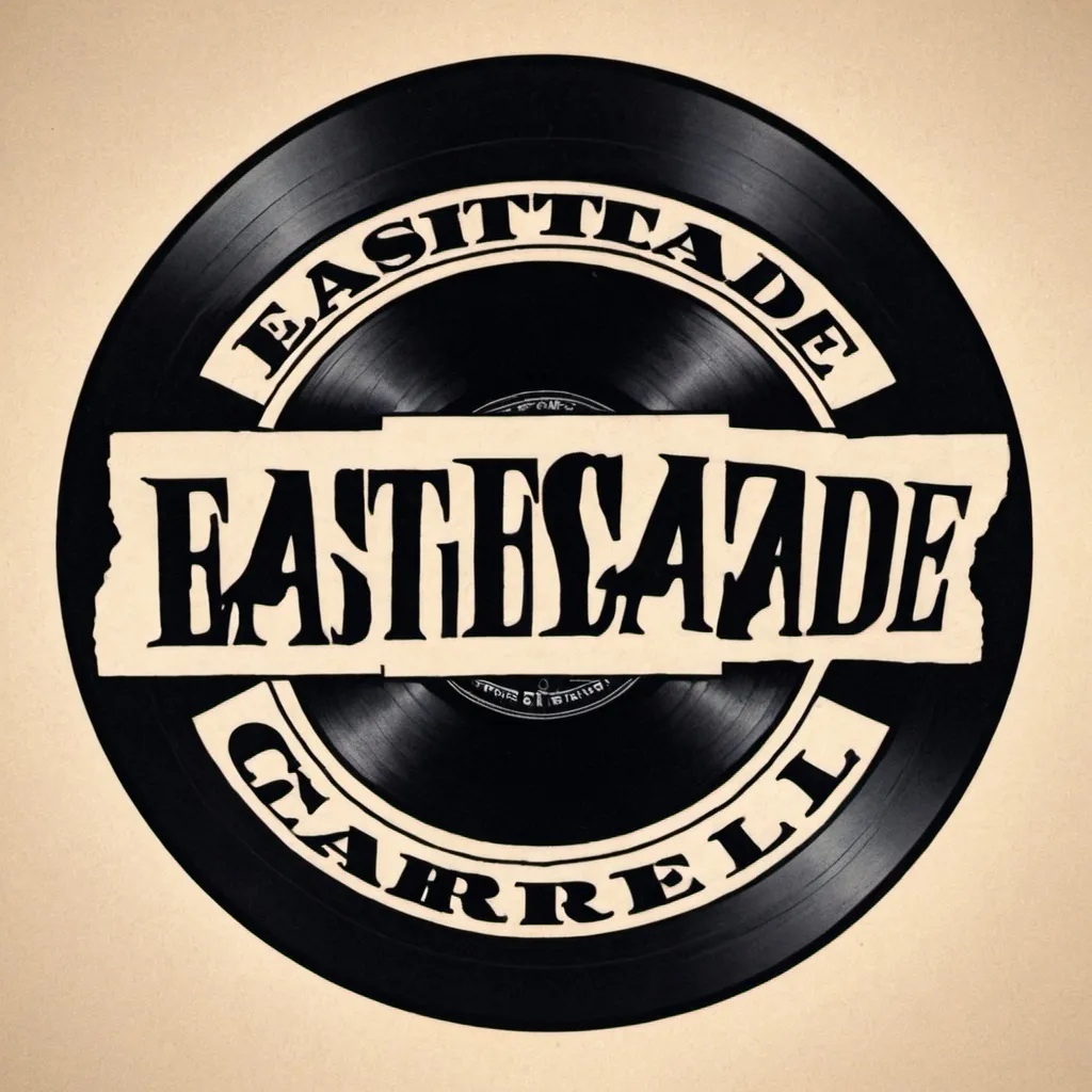 Prompt: A logo saying Eastside Cartel with old vynil records