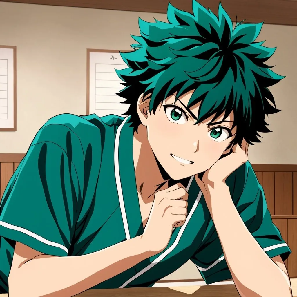 Prompt: Izuku Mdoriya if he went to Jujutsu high school