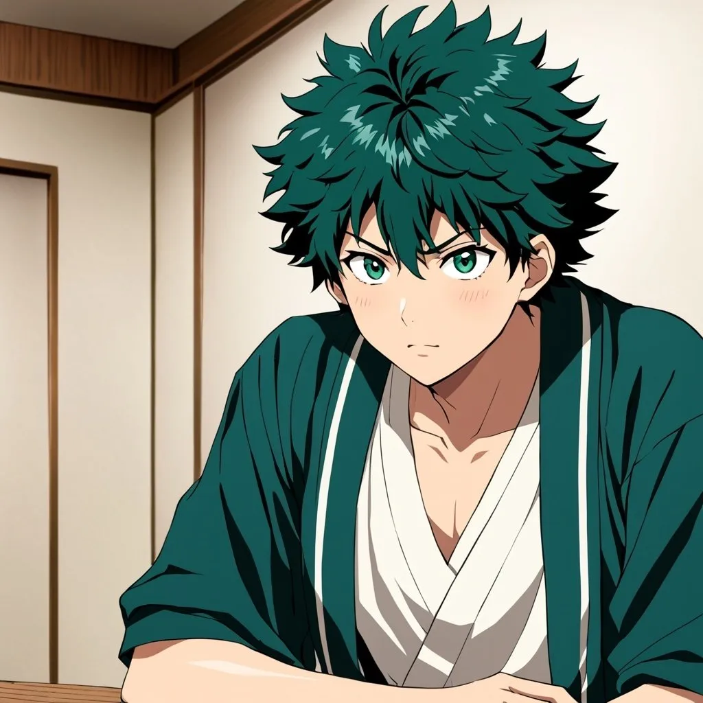 Prompt: Izuku Mdoriya if he went to Jujutsu high school