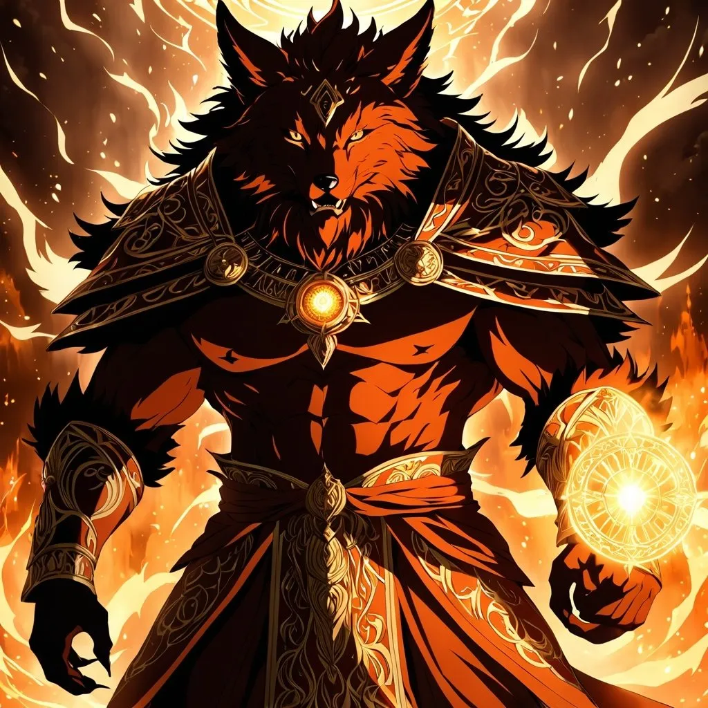 Prompt: Anime artwork of a wise and holy fenic fox beast-man priest cleric, battling demons from hell, intense and focused gaze, detailed robes with intricate patterns, radiant holy aura, dramatic lighting, highres, ultra-detailed, anime, fantasy, intense battle, holy, detailed robes, dramatic lighting, radiant aura, demons, intense gaze