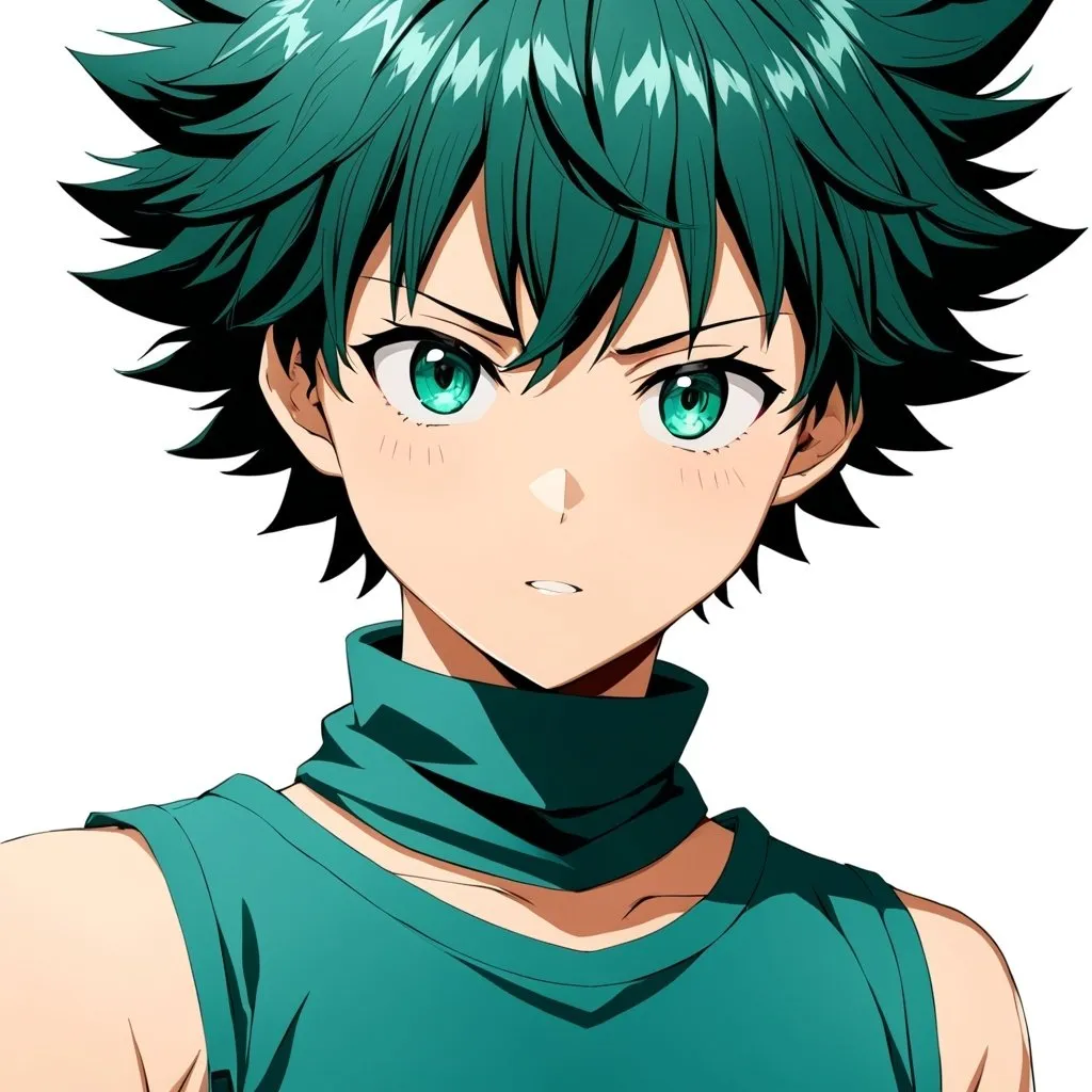 Prompt: Izuku Mdoriya full cowling 100% one for all