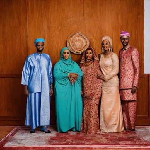 Prompt: A Somali couples in their wedding day 