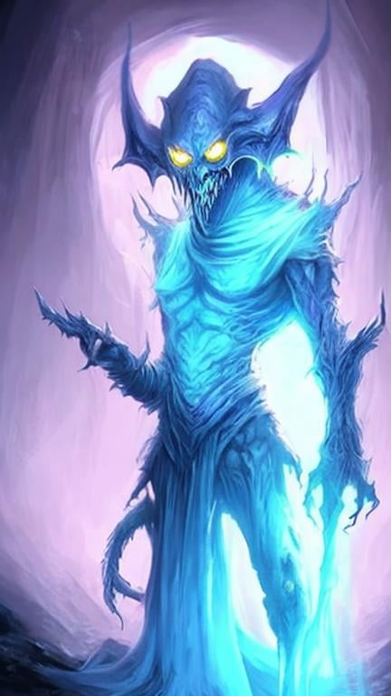 Prompt: add inspiration from the dnd monster specter. 