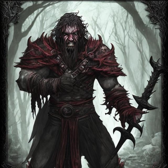 Prompt: The Bloodbane Berserker, When he was a child he lived in a secret nation of great mages and warriors and learned with them. His master put all their effort in him because they were thinking that he was the chosen one. He became the best of his nation and was sent to save Narnia words. He then created the stone table and a group around it with all the chefs of each region. Each chef wanted to keep the table for himself and became at war with everybody else. Sangroth tries to stop them but they decide to  give him a curse that makes him immortal and suffer for eternity. He decides to change name to the Bloodbane Berserker so he can return to Narnia and kill the people who curse him and destroy the stone table.
