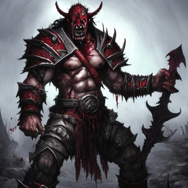 Prompt: The Bloodbane Berserker 