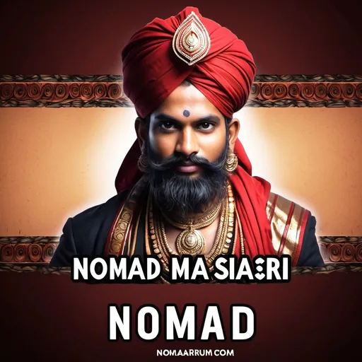 Prompt: make a banner for yt channel name nomad maharaj 