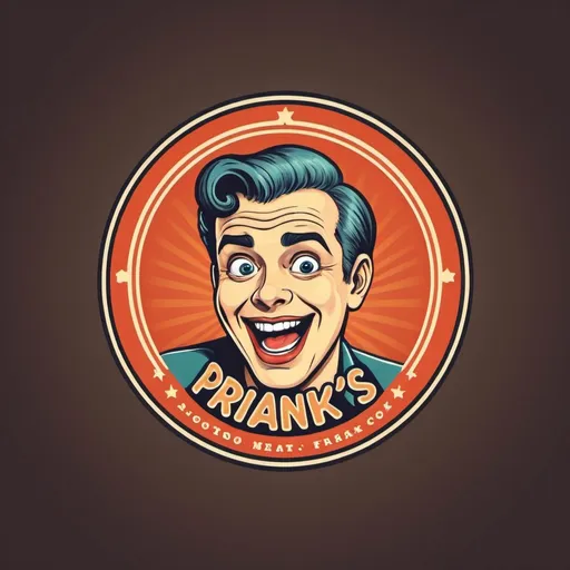 Prompt: logo for a page with retro pranks