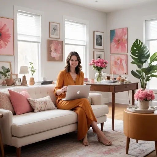 Prompt: [Scene opens with a stylish loft apartment. The camera pans over chic furniture, vibrant art pieces, and a well-dressed woman arranging a flower vase.]

Narrator (calm, inviting voice):
"Welcome to CoolArtystuff, where creativity meets elegance."

[Cut to a split screen showing fashion sketches and interior decor plans.]

Narrator:
"Discover a world where fashion, interior decor, and lifestyle blend seamlessly."

[Cut to the woman from the opening scene, now in a well-lit studio, painting a vibrant canvas. She smiles at the camera.]

Woman:
"I'm Sarah, the creative mind behind CoolArtystuff. Here, I share my passion for designing beautiful spaces and stylish looks."

[Quick montage of Sarah styling an outfit, arranging a living room, and hosting a small gathering with friends.]

Narrator:
"From curated fashion tips to stunning interior design ideas, CoolArtystuff inspires you to live beautifully."

[Cut to Sarah holding a camera, capturing a styled outfit and then photographing a cozy living room setup.]

Narrator:
"Follow my journey as I explore the latest trends, DIY projects, and lifestyle hacks."

[Cut to close-up shots of fabric swatches, mood boards, and a well-organized closet.]

Narrator:
"Whether you're looking to refresh your wardrobe or redesign your home, you'll find endless inspiration."

[Scene transitions to Sarah sitting at a desk, typing on her laptop with the CoolArtystuff website on the screen.]

Narrator:
"Visit CoolArtystuff.com and join a community that celebrates creativity and style."

[Closing shot of the CoolArtystuff logo with the website URL underneath.]

Narrator:
"CoolArtystuff—where art meets lifestyle."

[Fade out with soft background music.]