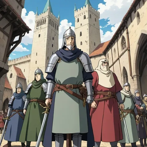 Prompt: A anime about the third crusade in medieval times in the style of studio ghibli 