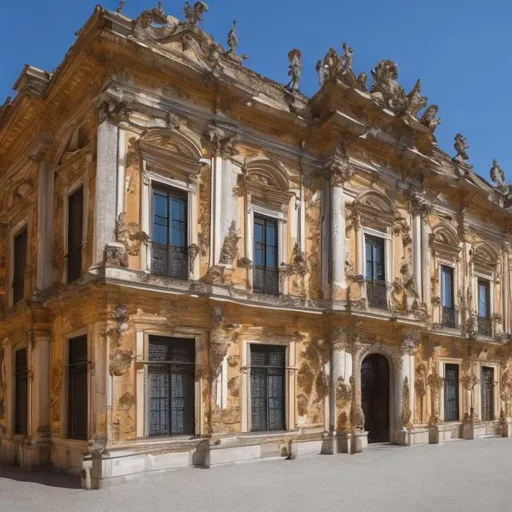 Prompt: Baroque palace 
