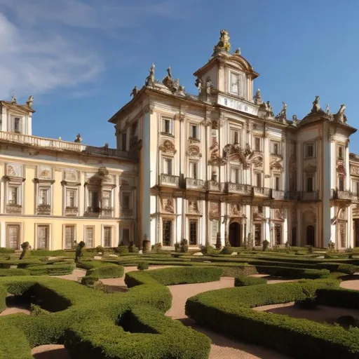 Prompt: Baroque palace 
