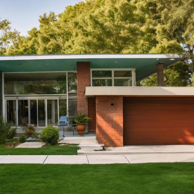 Prompt: Mid century modern house