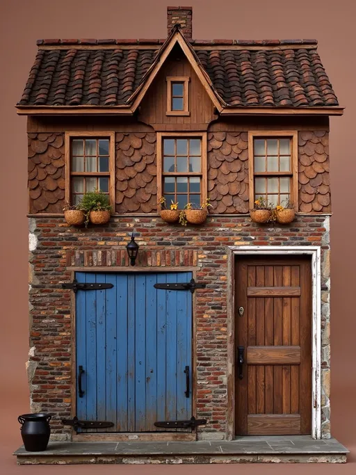 Prompt: can you create a facade like this one european style house in old town neighborhood suburban