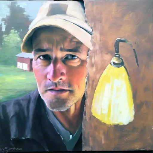 Prompt: Portrait of an old man, very thick Impasto, impressionism