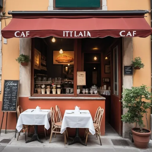 Prompt: italian cafe