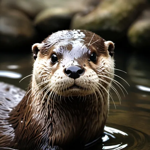 Prompt: Autistic otter photo realistic 