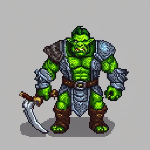 Prompt: I would to generate an Orc blade master. He looks like blade master in warcraft 3