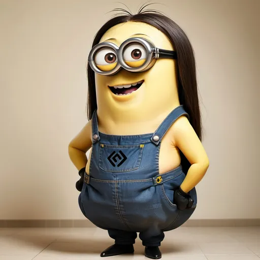 Prompt: meme of attractive pregnant minion