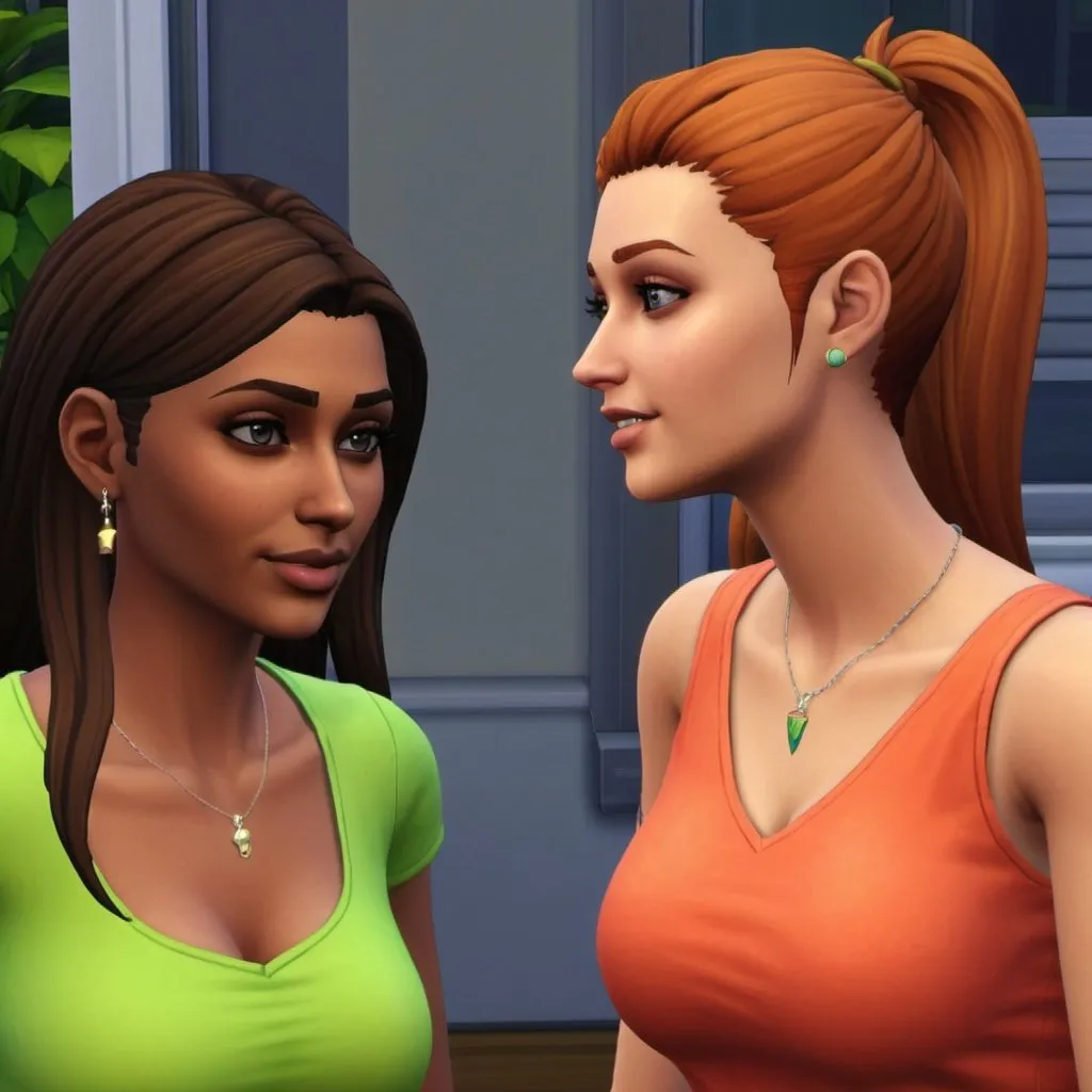 Prompt: Sims 4 gameplay, drama