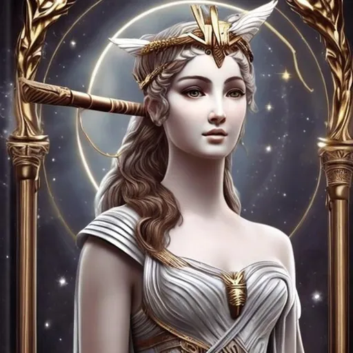 Prompt: How Artemis really looked like, greek goddess 