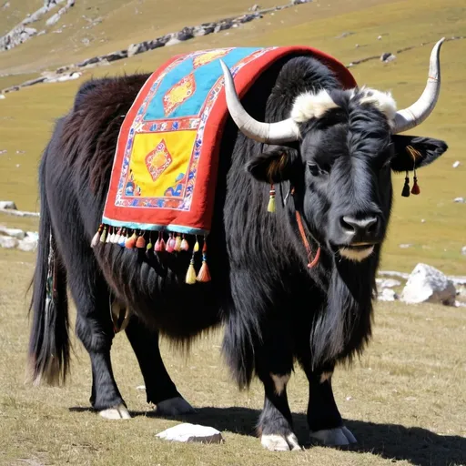 Prompt: tibetan yak