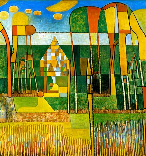 Prompt: a ruined temple among the reeds, landscape, painting by Adolf Wölfli, paul klee, low contrast, quantum tracing, composition is covered with smallest distinct looping lines, interlaced, oxide texture, rust texture, extremely finest linear surface texture, textured, hdr, soft diffused light, extremely detailed, fantasy intricate, 8k, dynamic lighting, fantastic view, crisp quality, orderly, Meticulous, intricate details, extremely finest smallest distinct details, very best quality, super quality, hyper-finished.