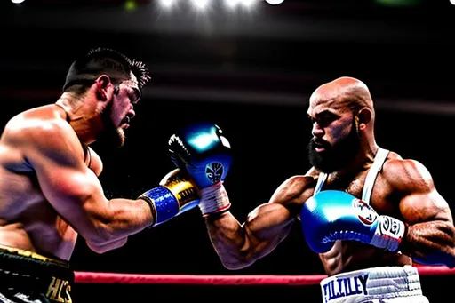 Prompt: Hyper fidelity, a scene of a Malang City male boxer punching his opponent's head, left hook punch, something out from face with splashing.Ultra-high definition (16K UHD), intricate details, masterpiece, professional photography, perfect anatomy.