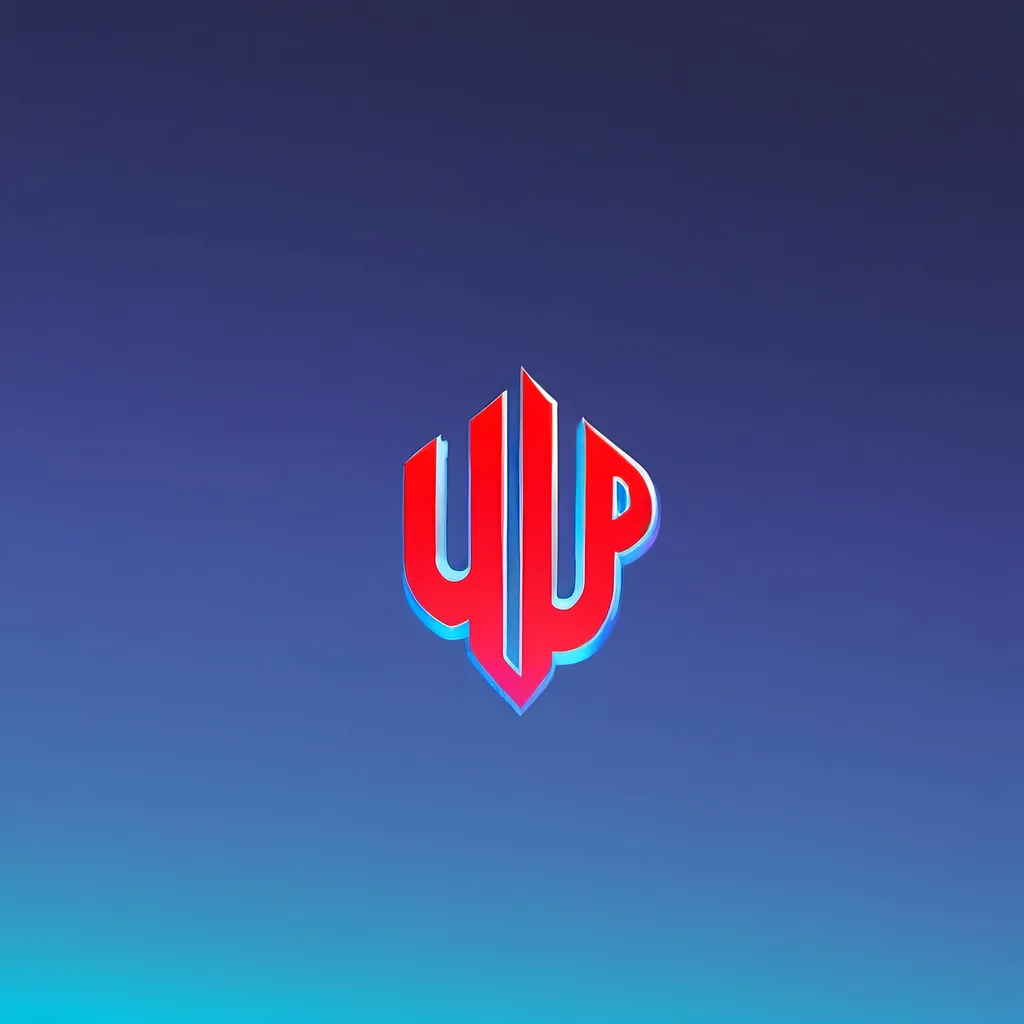 Prompt: Make a logo for the word “up” in a “Into The Spider-Verse” aesthetic. 