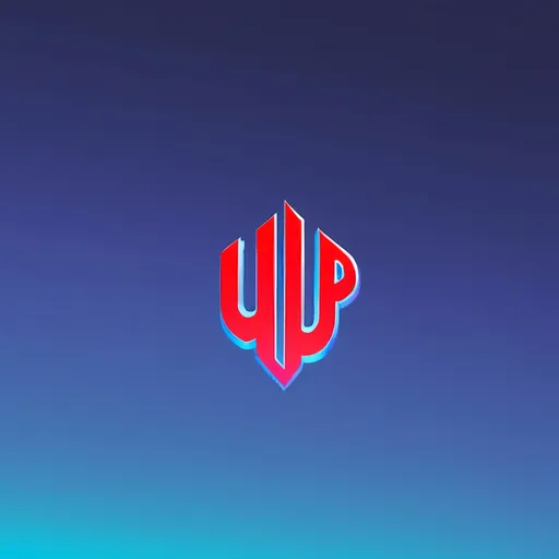 Prompt: Make a logo for the word “up” in a “Into The Spider-Verse” aesthetic. 