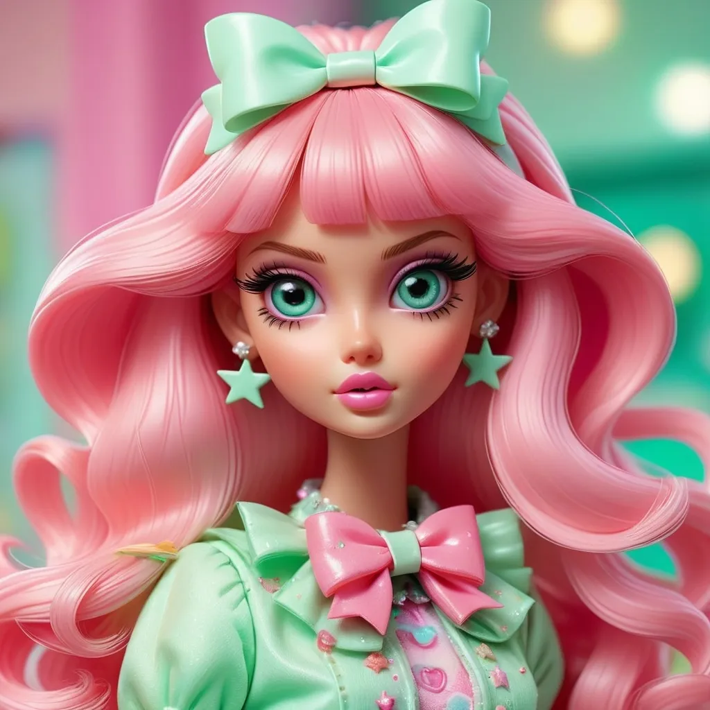 Prompt: Kawaii barbie doll