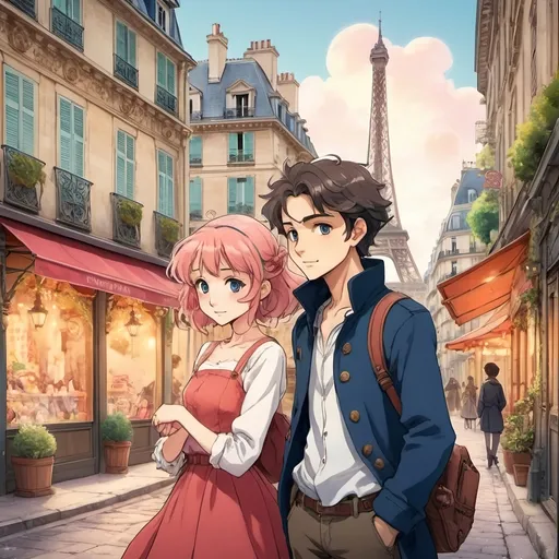 Prompt: french anime