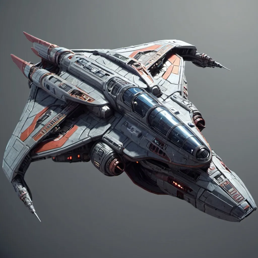 Prompt: Sci-fi Space ship fighter 