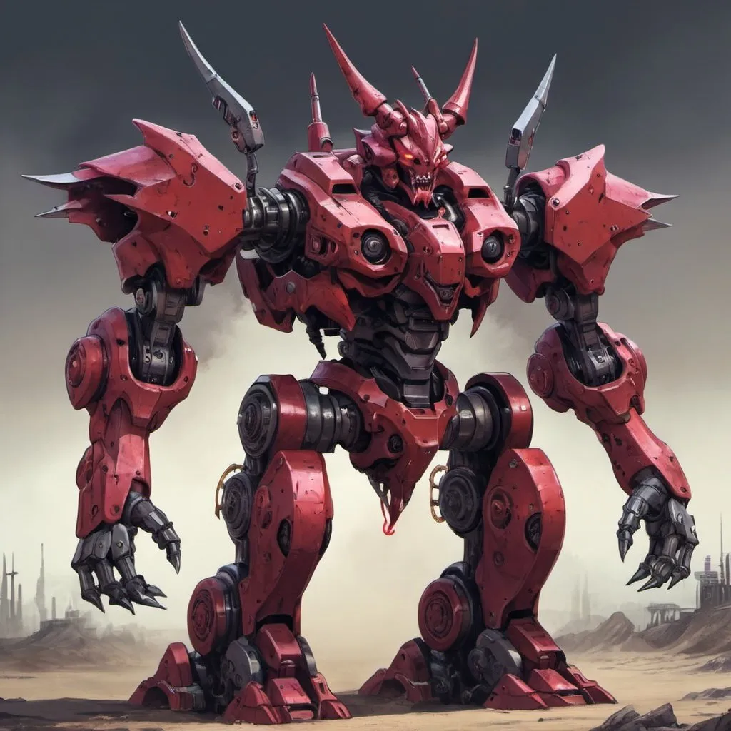 Prompt: Mecha demon