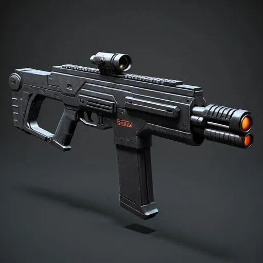 Prompt: Sci-fi Assault Rifle 