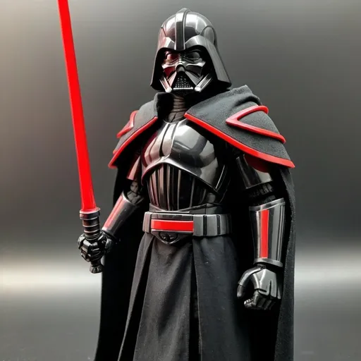 Prompt: Sith Knight with shoulder cape 