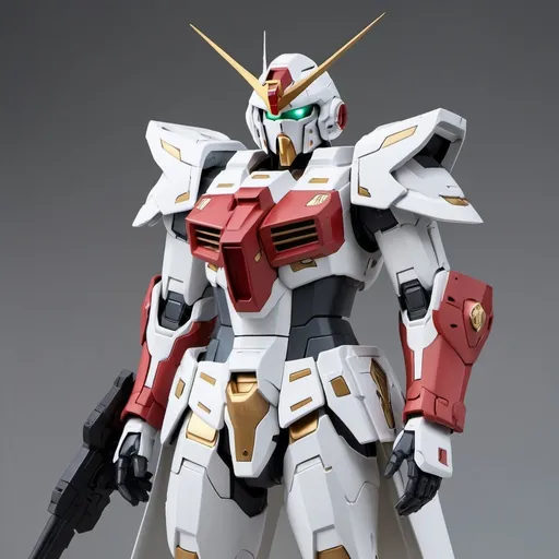 Prompt: Gundam Reconquista with sleek armor and roman design with a hint of elven style 