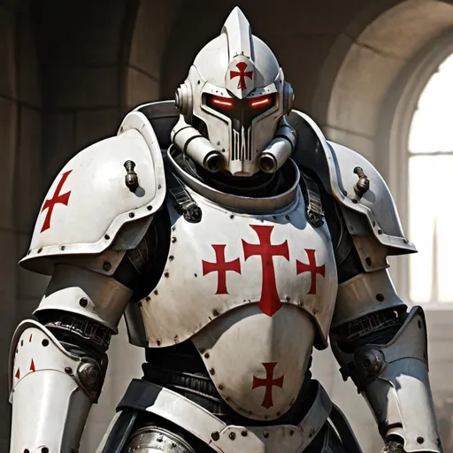 Prompt: Templar in power armor 
