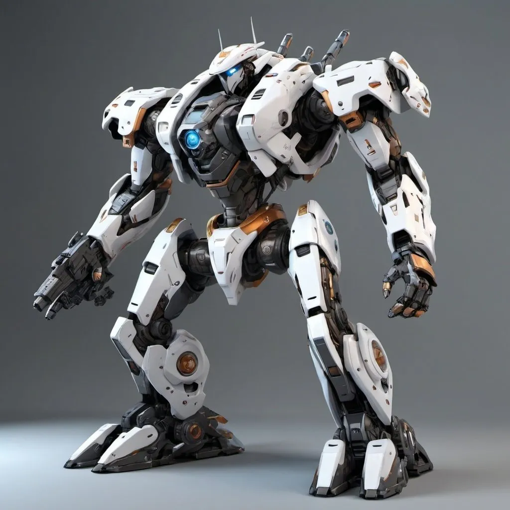 Prompt: Epic sci-fi mecha